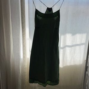 Casual green racer back summer dress from the Gap